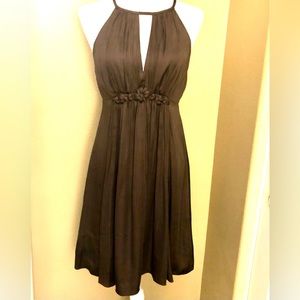 ESLEY brown cocktail dress. Gorgeous. Tiny hole in last pic. Size M